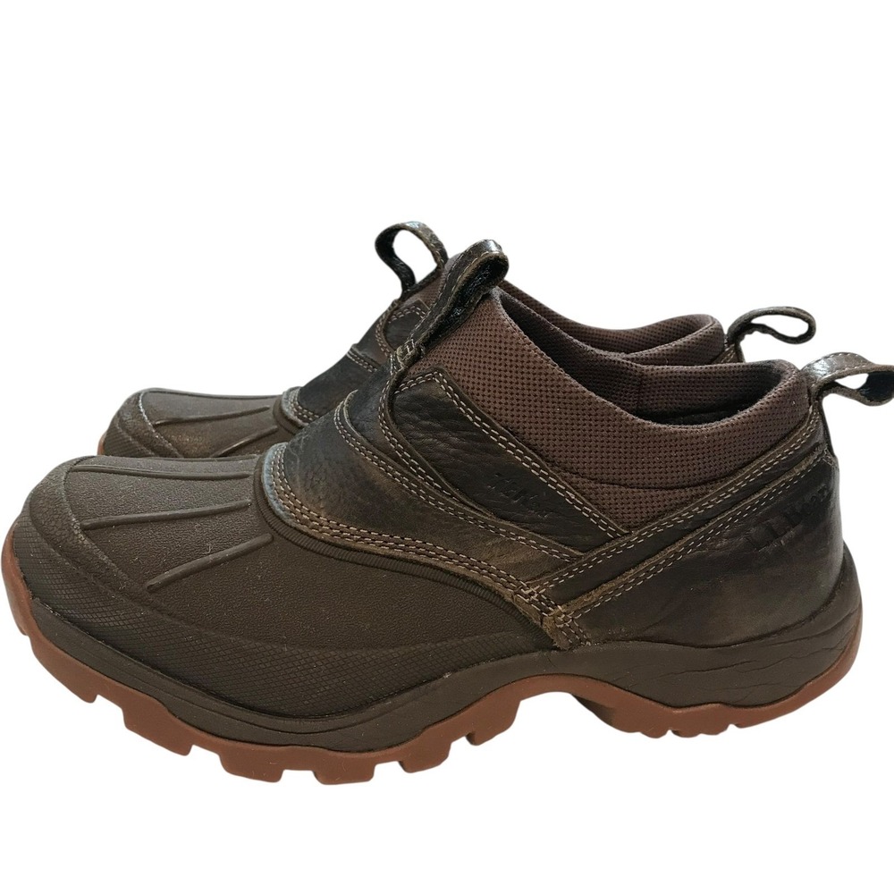 LL Bean Men Waterproof Low Ankle Boots Brown Pull On Outdoor Size‎ 7.5